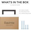 imageRavinte 30 Pack Solid 5 Inch Center to Center Slim Square Bar Drawer Handles Cabinet Hardware  OilRubbed Bronze Kitchen Pulls20