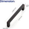 imageRavinte 30 Pack Solid 5 Inch Center to Center Slim Square Bar Drawer Handles Cabinet Hardware  OilRubbed Bronze Kitchen Pulls20