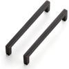 imageRavinte 30 Pack Solid 5 Inch Center to Center Slim Square Bar Drawer Handles Cabinet Hardware  OilRubbed Bronze Kitchen Pulls20