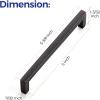 imageRavinte 30 Pack Solid 5 Inch Center to Center Slim Square Bar Drawer Handles Cabinet Hardware  OilRubbed Bronze Kitchen Pulls20