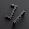 imageRavinte 30 Pack Solid 5 Inch Center to Center Slim Square Bar Drawer Handles Cabinet Hardware  OilRubbed Bronze Kitchen Pulls25
