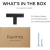 imageRavinte 30 Pack Solid 5 Inch Center to Center Slim Square Bar Drawer Handles Cabinet Hardware  OilRubbed Bronze Kitchen Pulls25