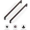 imageRavinte 30 Pack Solid 5 Inch Center to Center Slim Square Bar Drawer Handles Cabinet Hardware  OilRubbed Bronze Kitchen Pulls25