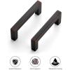 imageRavinte 30 Pack Solid 5 Inch Center to Center Slim Square Bar Drawer Handles Cabinet Hardware  OilRubbed Bronze Kitchen Pulls25