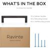 imageRavinte 30 Pack Solid 5 Inch Center to Center Slim Square Bar Drawer Handles Cabinet Hardware  OilRubbed Bronze Kitchen Pulls30