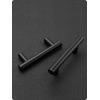 imageRavinte 55 Pack 6 inch Cabinet Pulls Matte Black Stainless Steel Kitchen Drawer Pulls Cupboard Handles Cabinet Handles 375 Hole CenterBlack
