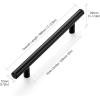 imageRavinte 60 Pack 738quot Cabinet Pulls Matte Black Stainless Steel Kitchen Cupboard Handles Cabinet Handles 738quot Length 5quot Hole CenterBlack