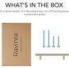 imageRavinte 60 Pack 738quot Cabinet Pulls Matte Black Stainless Steel Kitchen Cupboard Handles Cabinet Handles 738quot Length 5quot Hole CenterSatin Nickel
