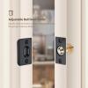 imageRavinte Adjustable Ball Door Catch Closet Ball Bearing Door Latch Solid Brass Body ampamp Stainless Steel Strike Plate 2 Pack BlackBlack