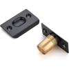 imageRavinte Adjustable Ball Door Catch Closet Ball Bearing Door Latch Solid Brass Body ampamp Stainless Steel Strike Plate 2 Pack BlackBlack