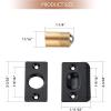 imageRavinte Adjustable Ball Door Catch Closet Ball Bearing Door Latch Solid Brass Body ampamp Stainless Steel Strike Plate 2 Pack BlackBlack