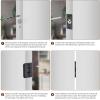 imageRavinte Adjustable Ball Door Catch Closet Ball Bearing Door Latch Solid Brass Body ampamp Stainless Steel Strike Plate 2 Pack BlackBlack