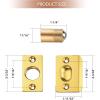 imageRavinte Adjustable Ball Door Catch Closet Ball Bearing Door Latch Solid Brass Body ampamp Stainless Steel Strike Plate 2 Pack BlackGold