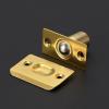 imageRavinte Adjustable Ball Door Catch Closet Ball Bearing Door Latch Solid Brass Body ampamp Stainless Steel Strike Plate 2 Pack BlackGold