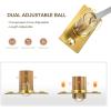 imageRavinte Adjustable Ball Door Catch Closet Ball Bearing Door Latch Solid Brass Body ampamp Stainless Steel Strike Plate 2 Pack BlackGold