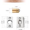 imageRavinte Adjustable Ball Door Catch Closet Ball Bearing Door Latch Solid Brass Body ampamp Stainless Steel Strike Plate 2 Pack BlackSilver
