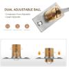 imageRavinte Adjustable Ball Door Catch Closet Ball Bearing Door Latch Solid Brass Body ampamp Stainless Steel Strike Plate 2 Pack BlackSilver