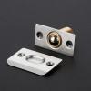 imageRavinte Adjustable Ball Door Catch Closet Ball Bearing Door Latch Solid Brass Body ampamp Stainless Steel Strike Plate 2 Pack BlackSilver