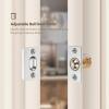 imageRavinte Adjustable Ball Door Catch Closet Ball Bearing Door Latch Solid Brass Body ampamp Stainless Steel Strike Plate 2 Pack BlackSilver
