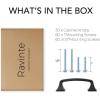 imageRavinte Solid 3 Inch Big Square Foot Cabinet Pulls Oil Rubbed Bronze Arch Pull Kitchen Cabinet Handles Drawer Pulls Kitchen Cabinet Hardware Bronze Cabinet Drawer Handles10 PackMatte Black