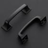 imageRavinte Solid 3 Inch Big Square Foot Cabinet Pulls Oil Rubbed Bronze Arch Pull Kitchen Cabinet Handles Drawer Pulls Kitchen Cabinet Hardware Bronze Cabinet Drawer Handles10 PackMatte Black