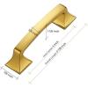 imageRavinte Solid 3 Inch Big Square Foot Cabinet Pulls Oil Rubbed Bronze Arch Pull Kitchen Cabinet Handles Drawer Pulls Kitchen Cabinet Hardware Bronze Cabinet Drawer Handles10 PackGold
