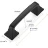 imageRavinte Solid 3 Inch Big Square Foot Cabinet Pulls Oil Rubbed Bronze Arch Pull Kitchen Cabinet Handles Drawer Pulls Kitchen Cabinet Hardware Bronze Cabinet Drawer Handles10 PackMatte Black