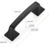 imageRavinte Solid 3 Inch Big Square Foot Cabinet Pulls Oil Rubbed Bronze Arch Pull Kitchen Cabinet Handles Drawer Pulls Kitchen Cabinet Hardware Bronze Cabinet Drawer Handles10 PackMatte Black