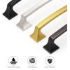 imageRavinte Solid 3 Inch Big Square Foot Cabinet Pulls Oil Rubbed Bronze Arch Pull Kitchen Cabinet Handles Drawer Pulls Kitchen Cabinet Hardware Bronze Cabinet Drawer Handles10 PackBrushed Nickel