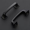 imageRavinte Solid 3 Inch Big Square Foot Cabinet Pulls Oil Rubbed Bronze Arch Pull Kitchen Cabinet Handles Drawer Pulls Kitchen Cabinet Hardware Bronze Cabinet Drawer Handles10 PackMatte Black
