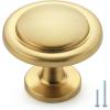 imageRavinte 1 Pack Brushed Nickel Cabinet Pulls 114 inch Kitchen Cabinet Knobs Drawer Knobs Dresser Drawer Pulls Door Dresser Handles for CupboardBrushed Brass