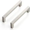 imageRavinte 10 Pack 3 Inch Kitchen Square Cabinet Handles Satin Nickel Cabinet Pulls Brushed Nickel Drawer Pulls Kitchen Cabinet Hardware Kitchen Handles for Cabinets Cupboard Handles Drawer Handles14