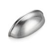 imageRavinte 6 Pack 3quot Drawer Pulls Flat Black Cabinet Cup Pulls Kitchen Hardware Cabinet Handles Drawer Handles Knobs 3 inch Hole CenterBrushed Nickel