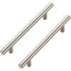imageRavinte 60 Pack 738quot Cabinet Pulls Matte Black Stainless Steel Kitchen Cupboard Handles Cabinet Handles 738quot Length 5quot Hole CenterSatin Nickel