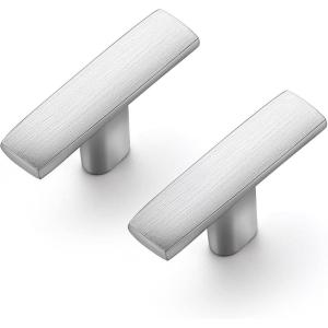 imageRavinte 1 Pack 134 inch Curved Cabinet Pulls Matte Black Kitchen Cupboard Handles Cabinet Handles 175LengthBrushed Nickel