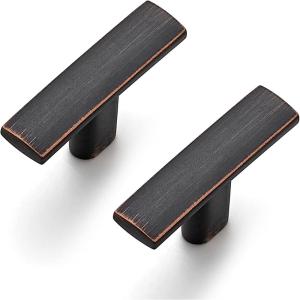 imageRavinte 1 Pack 134 inch Curved Cabinet Pulls Matte Black Kitchen Cupboard Handles Cabinet Handles 175LengthOil Rubbed Bronze