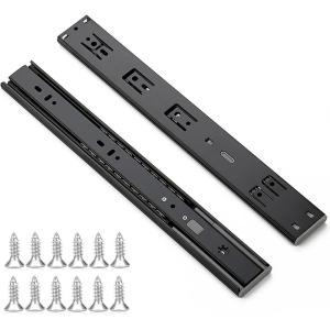 imageRavinte 10 Pairs 20 Pack 22 Inch Full Extension Ball Bearing Drawer Slides Side Mount Soft Close Drawer Slides Drawer Glide14 Inch