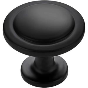imageRavinte 3 Pack 114 inch Kitchen Cabinet Knobs Matte Black Dresser Zinc Pulls Door Drawer Handles for Dresser DrawersBlack
