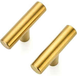 imageRavinte 30 Pack 2 inch Cabinet Pulls Brushed Brass Stainless Steel Kitchen Cupboard Handles Cabinet Handles 2LengthBrushed Brass