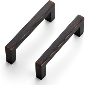 imageRavinte 30 Pack Solid 5 Inch Center to Center Slim Square Bar Drawer Handles Cabinet Hardware  OilRubbed Bronze Kitchen Pulls15