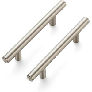 imageRavinte 40 Pack 6 inch Cabinet Pulls Brushed Nickel Stainless Steel Kitchen Cupboard Handles Cabinet Handles 35 inch Hole CenterBrushed Nickel