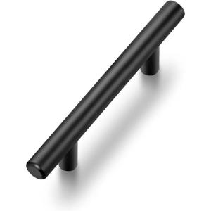 imageRavinte 55 Pack 6 inch Cabinet Pulls Matte Black Stainless Steel Kitchen Drawer Pulls Cupboard Handles Cabinet Handles 375 Hole CenterBlack