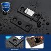 image12 Pack Ultra Thin Cabinet Door Catch Stainless Steel Cabinet Magnetic Door Catch Cabinet Magnets Adhesive Drawer Latch Cabinet Magnetic Catch for Kitchen Closet Door Magnet Stick on Cupboard WardrobeBlack