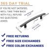 imageRavinte 1 Pack  6 Curved Cabinet Pulls Matte Black Kitchen Drawer Pulls Arch Cabinet Handles 6Length 375 Hole CenterBlack