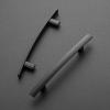imageRavinte 1 Pack  6 Curved Cabinet Pulls Matte Black Kitchen Drawer Pulls Arch Cabinet Handles 6Length 375 Hole CenterBlack