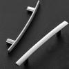 imageRavinte 1 Pack  6 Curved Cabinet Pulls Matte Black Kitchen Drawer Pulls Arch Cabinet Handles 6Length 375 Hole CenterBrushed Nickel