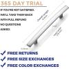 imageRavinte 1 Pack  6 Curved Cabinet Pulls Matte Black Kitchen Drawer Pulls Arch Cabinet Handles 6Length 375 Hole CenterBrushed Nickel