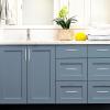 imageRavinte 1 Pack  6 Curved Cabinet Pulls Matte Black Kitchen Drawer Pulls Arch Cabinet Handles 6Length 375 Hole CenterBrushed Nickel
