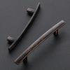 imageRavinte 1 Pack  6 Curved Cabinet Pulls Matte Black Kitchen Drawer Pulls Arch Cabinet Handles 6Length 375 Hole CenterOil Rubbed Bronze