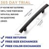 imageRavinte 1 Pack  6 Curved Cabinet Pulls Matte Black Kitchen Drawer Pulls Arch Cabinet Handles 6Length 375 Hole CenterOil Rubbed Bronze